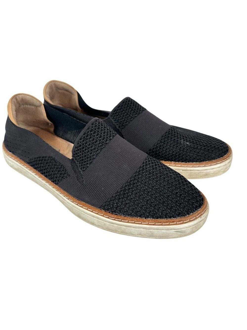 UGG Sammy Trainer Black Slip On Sneakers Size 8 Knit Comfort Casual Athleisure